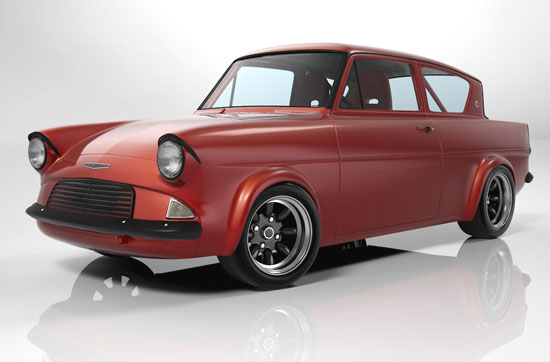 Studio Side Shot of Ford Anglia