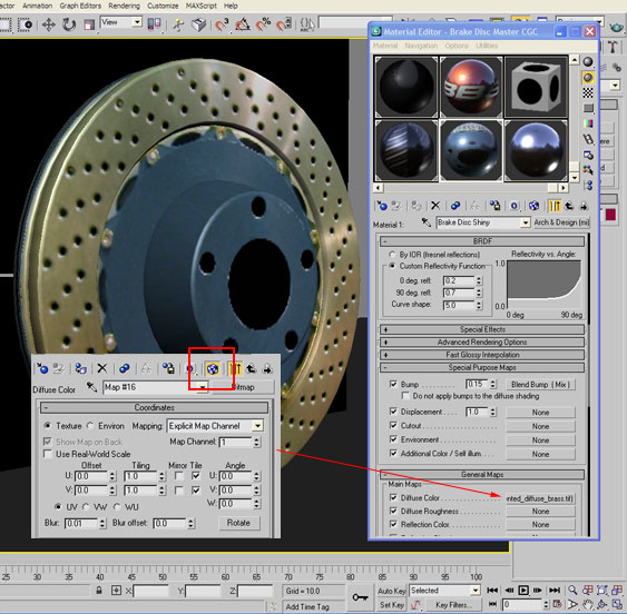 Brake Texture settings continued