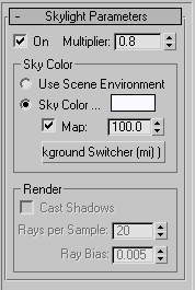 Skylight settings