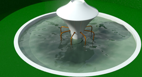 A&D Water Texture with Depth Effect  in Mental Ray